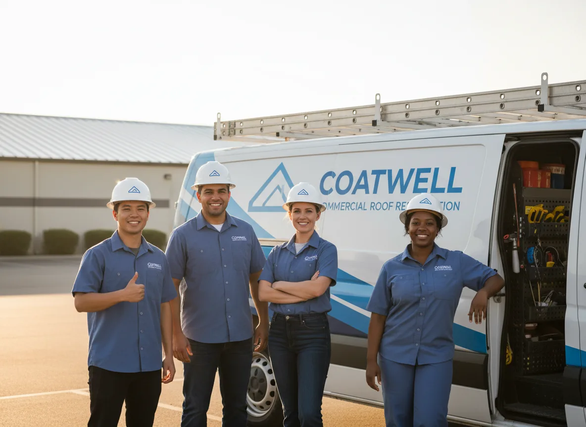 Commercial roof coating company in Delhi, IA